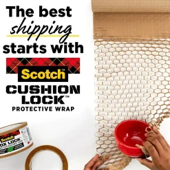 Sale Scotch Cushion Lock Protective Wrap, Tan, 12