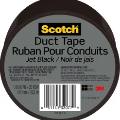 Discount Scotch Duct Tape, 1.88" x 20 yds., Black (920-BLK-C)