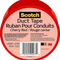 Best Scotch Duct Tape, 1.88" x 20 yds., Red (920-RED-C)