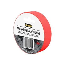Hot Scotch Expressions Masking Tape, 0.94" x 20 yds., Red (3437-PRD)