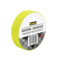 Hot Scotch Expressions Masking Tape, 0.94" x 20 yds., Lemon Lime (3437-GRN)