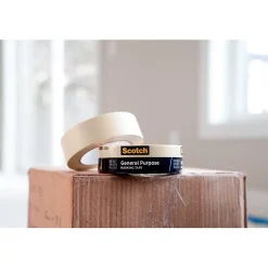 Hot Scotch ® General Purpose Masking Tape, Tan, 0.94 in x 60.1 yd (2050-24AP)