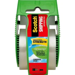 Discount Scotch Greener Commercial Grade Packaging Tape with Dispenser, 1.88" x 19.4 yds., Clear (175G)