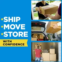 Hot Scotch Heavy Duty Packing Tape with Dispenser, 1.88