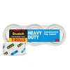 Hot Scotch Heavy Duty Packing Tape, 1.88" x 43.7 yds., Clear, 3/Pack (3850-40-3)