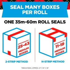 Discount Scotch Heavy Duty Shipping Packaging Tape, 1.88 in x 38.2 yds., 2 Pack (3850S-21RD-3GC)