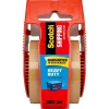Hot Scotch Heavy Duty Shipping Packaging Tape with Dispenser, 1.88" x 22.2 yds., Tan (143)
