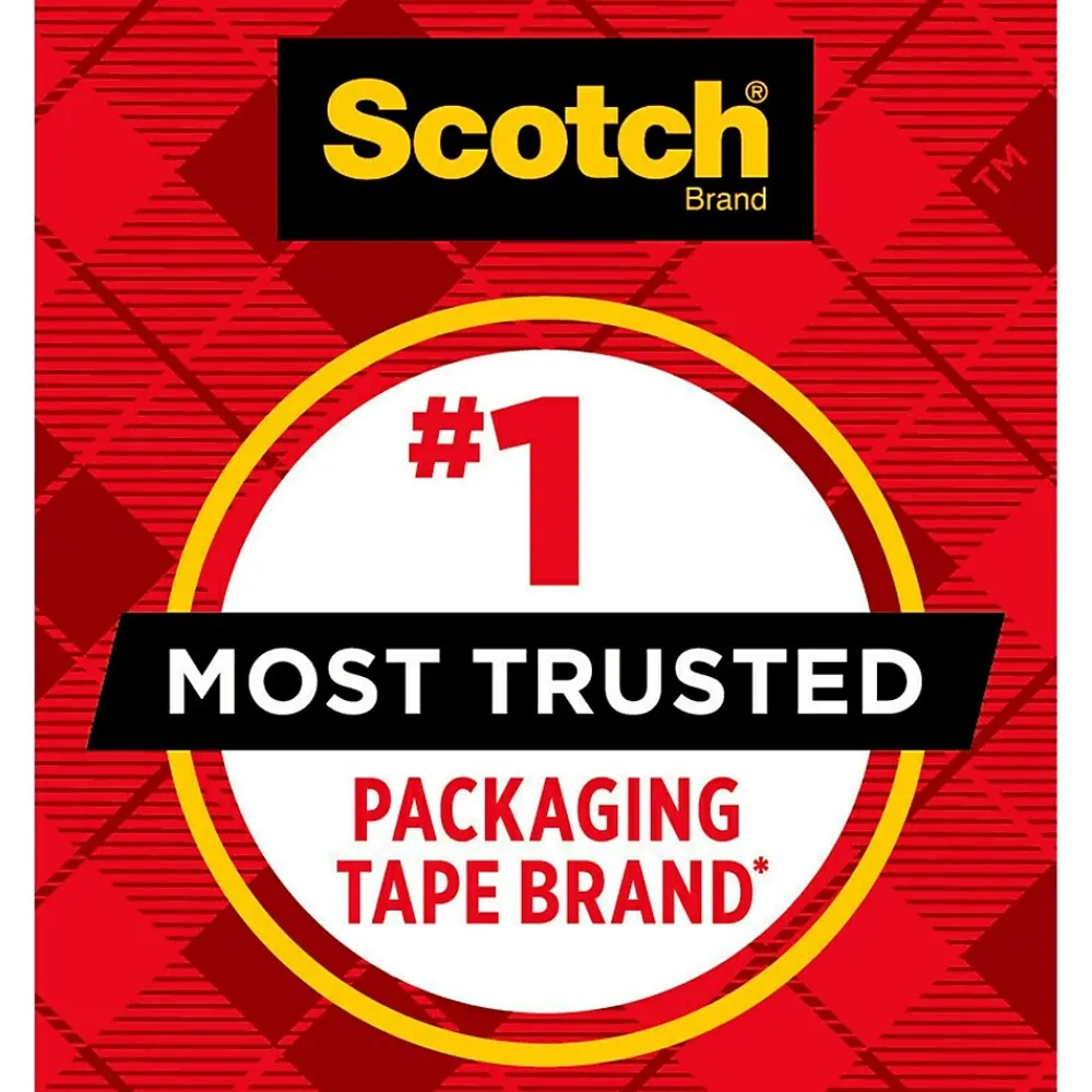 Scotch Heavy-Duty Heavy Duty Packing Tape, 1.88" x 43.7 yds., Clear, 6/Pack (3850-40-6)