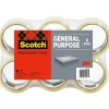Outlet Scotch Shipping Packing Tape, 1.88" x 109 yds., Clear, 6 Pack (3350L-6)