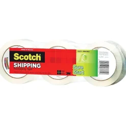 Sale Scotch Sure Start Packing Tape, 1.88" x 43.7 yds., Clear, 3/Pack (3450-40-3)