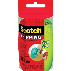 Outlet Scotch ® Sure Start Shipping Tape, 1.88" x 25 yds., 2 Refill Rolls for DP-1000 Dispenser/Pack (DP-1000-RR-2)