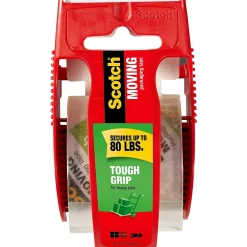 Sale Scotch Tough Grip Moving Packaging Tape, 1.88 in. x 22.2 yd., Clear (150)
