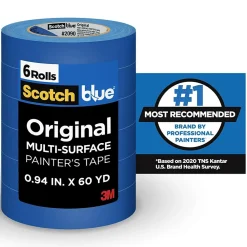 Sale Scotch Blue ORIGINAL Painter's Tape Value Pack, 0.94" x 60 yds., Blue, 6/Rolls (2090-24EVP)