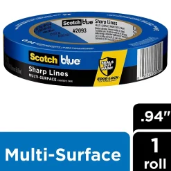 Outlet 3M ScotchBlue Sharp Lines 0.94" x 60 yd. Medium Painter's Tape (2093-24EC)