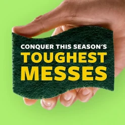 Heavy Duty Sponge with Scrubber, Green/Yellow, 3 Sponges/Pack (HD3)<Scotch-Brite Outlet