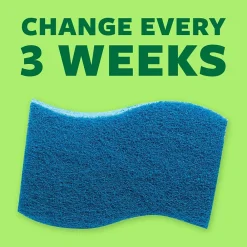 Non-Scratch Scrub Sponge, Blue, 6/Pack (526-5)<Scotch-Brite Hot