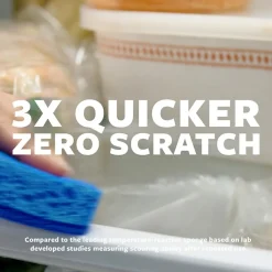 Non-Scratch Scrub Sponge, Blue, 6/Pack (526-5)<Scotch-Brite Hot