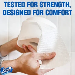 Comfort Plus Mega Toilet Paper, 1-ply, White, 462 Sheets/Roll, 36 Rolls/Case (54262)<Scott New