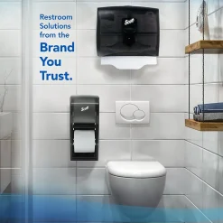 Essential 1-Ply Standard Toilet Paper, White, 1210 Sheets/Roll, 80 Rolls/Carton (05102)<Scott New