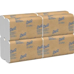 Scott Essential Recycled C-Fold Paper Towels, 1-ply, 200 Sheets/Pack, 9 Packs/Carton (03623)