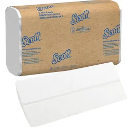 Scott Essential Recycled C-Fold Paper Towels, 1-ply, 200 Sheets/Pack, 12 Packs/Carton (01510)