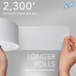 Essential Recycled Coreless Toilet Paper, 1-ply, White, 12 Rolls/Case (07005)<Scott Discount