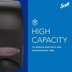 Essential Wall Mounted Hand Soap/Hand Sanitizer Dispenser, Black (KCC 92145)<Scott Discount