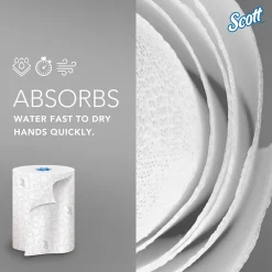 Scott Pro Recycled Hardwound Paper Towels, 1-ply, 1150 ft./Roll, 6 Rolls/Carton (25702)