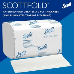 Scott Pro fold Recycled Multifold Paper Towels, 1-ply, 175 Sheets/Pack, 25 Packs/Carton (01960)