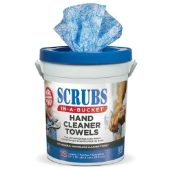 Cleaning Towels, 10" x 12", White/Blue, 2.14 lbs., 72 Sheets/Pack, 72 Towels/Pack (ITW42272)<Scrubs