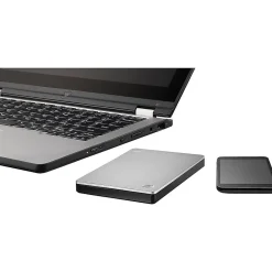 New Seagate Backup Plus Slim for Mac 1TB USB 3.0 External Hard Drive, Silver/Black (STDS1000100)