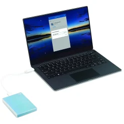 Hot Seagate One Touch 2TB External Hard Drive Slim Portable HDD USB 3.0 / USB 2.0, Blue (STKB2000402)