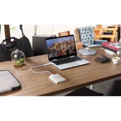 Sale Seagate Ultra Touch 2TB External Hard Drive Portable HDD USB-C and USB 3.0, White (STHH2000402)