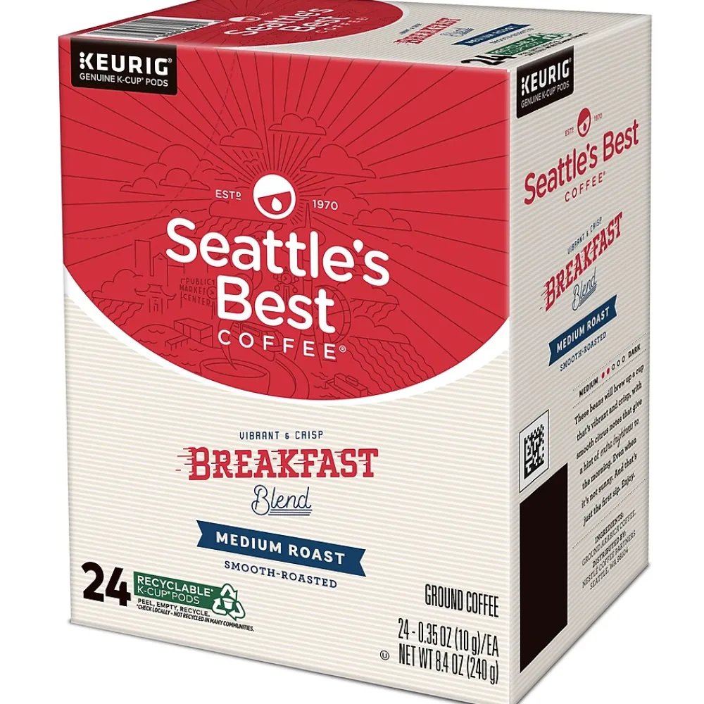 Seattle's Best Coffee Breakfast Blend Keurig® K-Cup® Pods, Medium Roast, 24/Box (SBK30188)