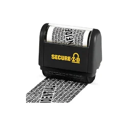 Stamps & Stamp Pads|Cosco SecureID Roller Stamp, "Confidential", Black Ink (035510)