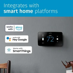 Emerson Sensi Touch 2 Smart Programmable Wi-Fi Thermostat, Works with Alexa, White Beveled Edge (ST76W)