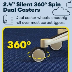 Office Chairs*Serta Claremont Ergonomic Fabric Swivel Executive Chair with Back in Motion Technology, (44186D) Light Gray