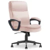 Office Chairs*Serta Comfort Ergo Ergonomic Velvet Fabric Swivel Executive Chair, Pink (CCHR10016D)