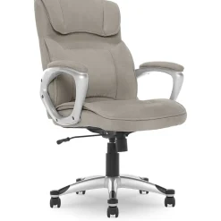 Office Chairs*Serta Cyrus Ergonomic Fabric Swivel Executive Chair, Glacial Gray (47910)