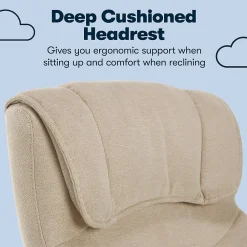 Office Chairs*Serta Cyrus Ergonomic Fabric Swivel Executive Chair, Fawn Tan (47911)