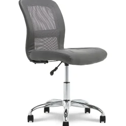 Ergonomic Chairs*Serta Essentials Armless Ergonomic Bonded Leather/Mesh Swivel Task Chair, (48740A) Gray