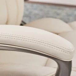 Ergonomic Chairs*Serta Garret Ergonomic Bonded Leather Swivel Executive Chair, (CH200112) American Beige
