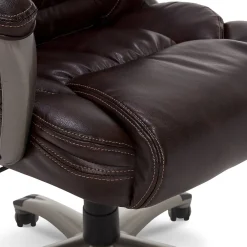 Ergonomic Chairs*Serta Garret Ergonomic Bonded Leather Swivel Executive Chair, (CHR200090) Biscuit Brown