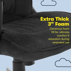 Ergonomic Chairs*Serta Hannah I Ergonomic Microfiber Swivel Executive Chair, (43670D) Black