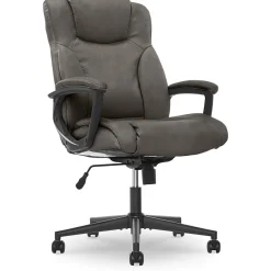 Ergonomic Chairs*Serta Hannah II Bonded Leather Executive Chair, (43672A) Gray