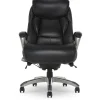 Office Chairs*Serta Launtner Bonded Leather Executive Office Chair with Smart Layers Technology, Opportunity Gray/Black (44942A)
