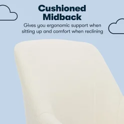 Office Chairs*Serta Leighton Fabric Home Office Chair, Ivory (48444)