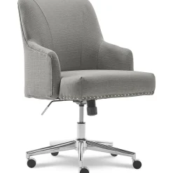 Office Chairs*Serta Leighton Fabric Home Office Chair, Medium Gray (48445)