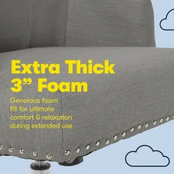 Office Chairs*Serta Leighton Fabric Home Office Chair, Medium Gray (48445)