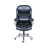 Office Chairs*Serta My Fit Ergonomic Bonded Leather Swivel Executive Chair, Black (CHR100014)